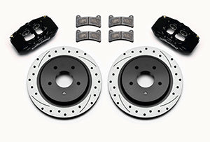 WILWOOD DPC56 Rear Caliper & Rotor Kit,Black Corvette All C5 / Base C6 1997-2013