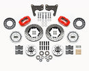 Wilwood Forged Dynalite Front Kit 11.00in Dril Red 65-72 CDP C Body -Drum-2