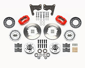 Wilwood Forged Dynalite Front Kit 11.00in Red 65-72 CDP C Body -Drum - 0