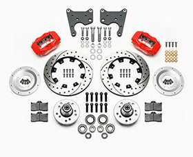Wilwood Forged Dynalite Front Kit 12.19in Drill Red 65-72 CDP C Body -Drum - 0