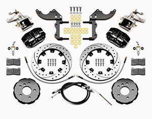Wilwood Dynapro Radial4 / MC4 Rear Kit 12.19 Drilled 2014-2015 Mini Cooper w/Lines & Cables