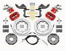 Wilwood Dynapro Radial4 / MC4 Rear Kit 12.19 Red 2014-2015 Mini Cooper w/Lines & Cables-2
