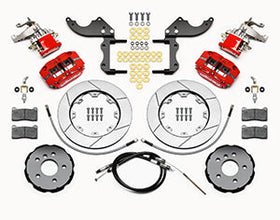 Wilwood Dynapro Radial4 / MC4 Rear Kit 12.19 Red 2014-2015 Mini Cooper w/Lines & Cables - 0