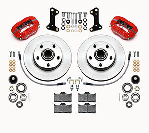 Wilwood Forged Dynalite-M Front Kit 11.00in 1 PC Rotor&Hub Red 67-69 Camaro 64-72 Nova Chevelle