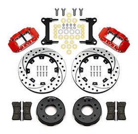 Wilwood Narrow Superlite 6R Front Kit 12.19in Drilled Red 63-87 C10 w/ Wilwood Pro Spindles - 0