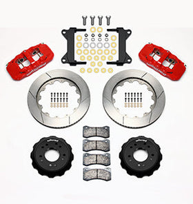 Wilwood AERO6 Front Hat Kit 14.00 Red 63-87 C10 w/ Wilwood Pro Spindles - 0