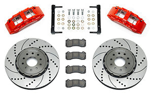 Wilwood SX6R Front Brake Kit 14in SRP Slotted/Drilled Red 05-13 Chevy Corvette
