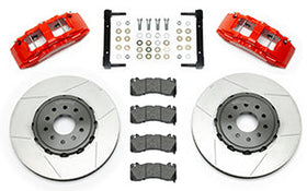 Wilwood SX6R Front Brake Kit 14in GT Slotted Red 05-13 Chevy Corvette - 0