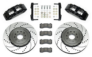 Wilwood SX6R Front Brake Kit 15in SRP Slotted/Drilled Black 05-13 Chevy Corvette