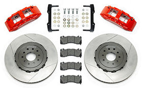 Wilwood SX6R Front Brake Kit 15in GT Slotted Red 05-13 Chevy Corvette - 0