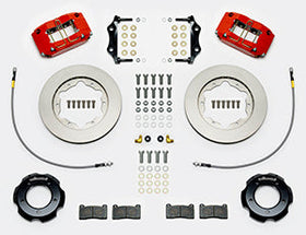 Wilwood Dynapro Radial Front Kit 11in Rotors Red 61-67 Jaguar XKE w/ Lines - 0