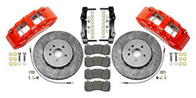 Wilwood SX6R WCCB Carbon-Ceramic 10-14 Chevy Camaro Front Big Brake Kit - Red - 0