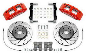 Wilwood SX6R Front Brake Kit 14in SRP Slotted/Drilled Red 16-19 Chevy Camaro SS