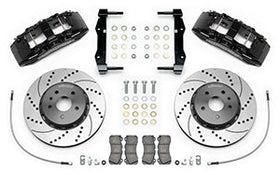 Wilwood SX6R Front Brake Kit 14in SRP Slotted/Drilled Black 16-19 Chevy Camaro SS - 0