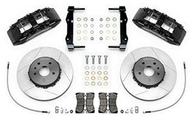 Wilwood SX6R Front Brake Kit 14in Slotted Rotors Black Calipers w/ Lines 16-19 Chevrolet Camaro SS - 0