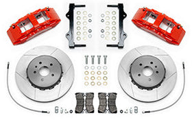 Wilwood SX6R Front Brake Kit 15in Lug Drive Red Rotor w/ Lines 16-19 Chevrolet Camaro - 0