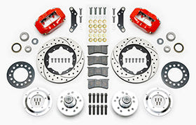 Wilwood Forged Dynalite Pro Series Front Brake Kit Red Caliper 11.00in SRP Drilled & Slotted Rotor - 0