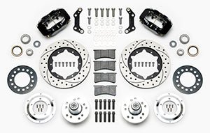 Wilwood Forged Dynalite Pro Series Front Brake Kit Black Caliper 11.00in SRP Drilled & Slotted Rotor