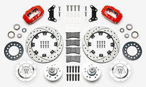 Wilwood Forged Dynalite Front Brake Kit 12.19in SRP Drilled/Slotted Rotor - Red