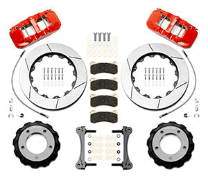 Wilwood AERO6 Front Truck Kit 14.25in Red 2008-2015 Toyota Land Cruiser (J200) w/ Lines
