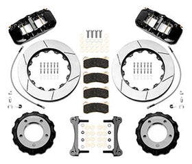 Wilwood AERO6 Front Truck Kit 14.25in Black 2008-2015 Toyota Land Cruiser (J200) w/ Lines - 0