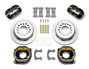 Wilwood Small Ford 11 in. Forged Dynapro Low-Profile Dust Seal Rear Parking Brake Kit
