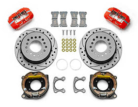 Wilwood Dynapro Low-Profile 11.00in P-Brake Kit Dust Seal 2.36in Offset - Drilled Red - 0