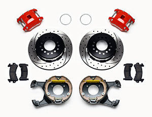 Wilwood D154 Rear 12.19in P-Brake Kit 2.75in-2.81in Offset - Red