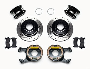 Wilwood D154 Rear 12.19in P-Brake Kit 2.75in-2.81in Offset - Black