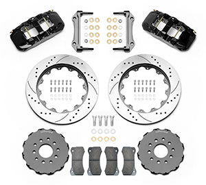 Wilwood AERO6 Front Big Brake Kit 14.00in Drilled Black Rotor - 97-13 Chevrolet Corvette C5/C6/Z06