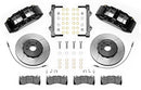 Wilwood 14-19 Chevrolet Corvette SX6R Front Brake Kit 14in SRP Slotted/Drilled Black - w/ Lines-2