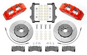 Wilwood SX6R Front Brake Kit 15in Slotted Red w/ Lines 14+ Chevy Corvette C7 - 0