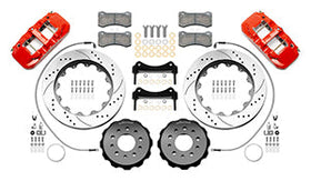 Wilwood AERO6 Front Hat Kit 14.00 Red 2018-Up Jeep JL SRP w/Lines - 0