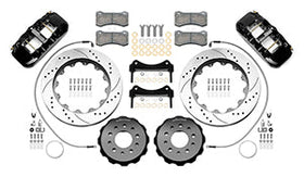 Wilwood AERO6 Front Hat Kit 14.00 Black 2018-Up Jeep JL SRP w/Lines - 0