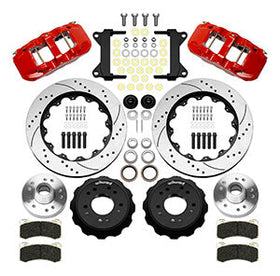 Wilwood AERO6 Front Truck Kit 14.00in Red 88-98 GMC Truck C1500/C2500 - 0