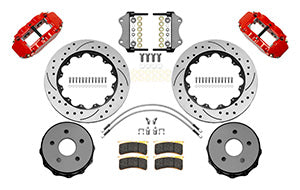 Wilwood Narrow Superlite 4R Rear Brake Kit 14.00in Red 2020-Up Jeep JT w/ Lines
