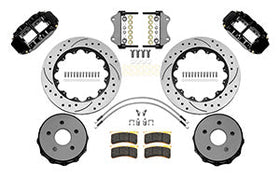 Wilwood 2020+ Jeep Gladiator Narrow Superlite 4R Rear Drill & Slot. Brake Kit 14.00in Black w/ Lines - 0