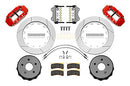 Wilwood 2020+ Jeep Gladiator (JT) Narrow Superlite 4R Rear Slotted Brake Kit 14.00in Red w/ Lines-2