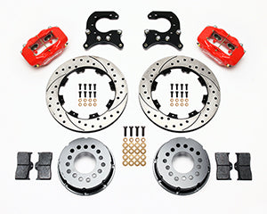 Wilwood Forged Dynalite P/S Rear Kit Drilled Red 58-64 Olds/Pontiac Ends
