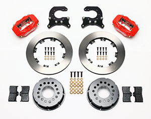 Wilwood Forged Dynalite P/S Rear Kit Red Chev 12 Bolt w C-Clips