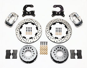 Wilwood Forged Dynalite P/S Rear Kit Drilled Polished Big Ford 2.54in Offset - 0