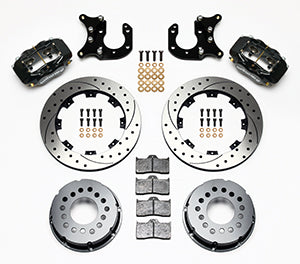 Wilwood Forged Dynalite P/S Rear Kit Drilled Rotor Big Ford 2.36in Offset