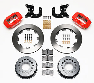 Wilwood Forged Dynalite P/S Rear Kit Red Mopar-Dana 2.72in Offset