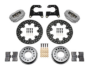 WILWOOD FDL Rear Drag Kit, Drilled Rotor Big Ford New Style 2.50" Offset