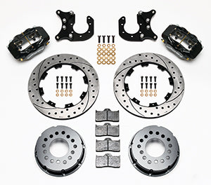 Wilwood Forged Dynalite P/S Rear Kit Drilled Rotor Ford 8.8 w/2.5in Offset-5 Lug