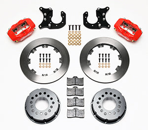 Wilwood Forged Dynalite P/S Rear Kit Red Ford 8.8 w/2.5in Offset-5 Lug