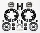 Wilwood Dynalite Single Floater Front Drag Kit Drilled P&S Anglia Spindle Mount Wheel-2