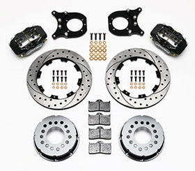 Wilwood Forged Dynalite P/S Rear Kit Drilled Rotor Chev 12 Bolt w/Clip Eliminator - 0