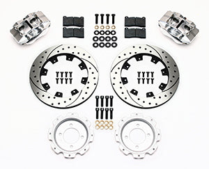 WILWOOD NDL Inboard Rear Kit, Drilled, Polish Quick Change Rear End