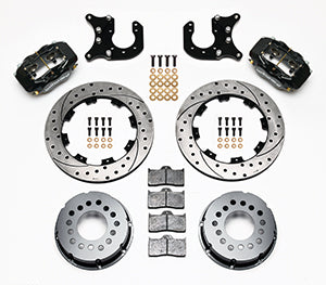 Wilwood Forged Dynalite P/S Rear Kit Drilled Rotor Chevy 12 Bolt-Spec 3.15in Brng